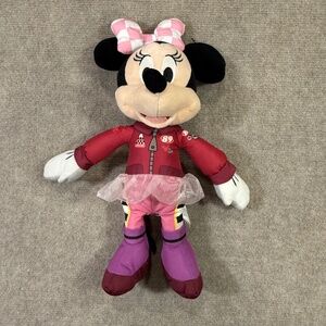 Disney Junior Mickey and the Roadster Racers Minnie Mouse 14” Plush TALKS